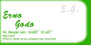 erno godo business card